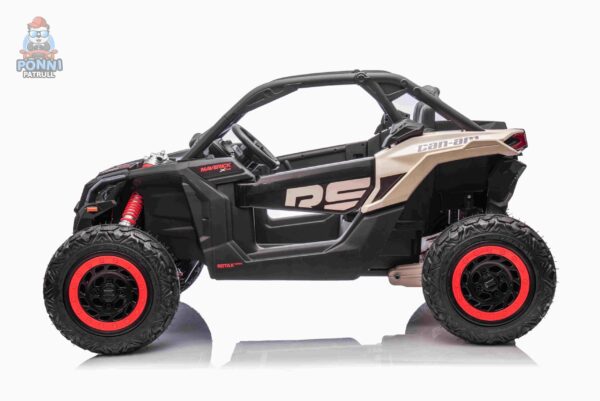 Laste elektriline CAN-AM MAVERICK UTV RS MUST, 4x200W, ÕHKREHVID - Image 4