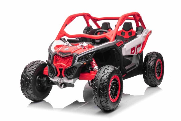 Laste elektriline CAN-AM MAVERICK UTV RS, 4x200W, PUNANE, ÕHKREHVID