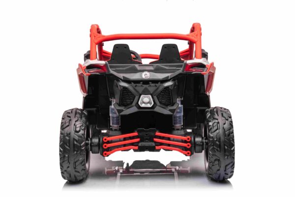 Laste elektriline CAN-AM MAVERICK UTV RS, 4x200W, PUNANE, ÕHKREHVID - Image 10