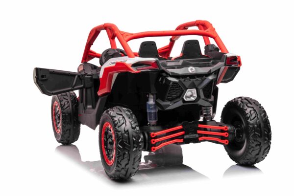 Laste elektriline CAN-AM MAVERICK UTV RS, 4x200W, PUNANE, ÕHKREHVID - Image 11