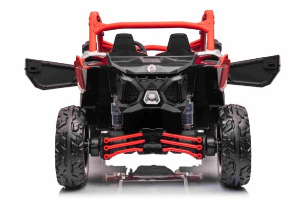 Laste elektriline CAN-AM MAVERICK UTV RS, 4x200W, PUNANE, ÕHKREHVID - Image 12