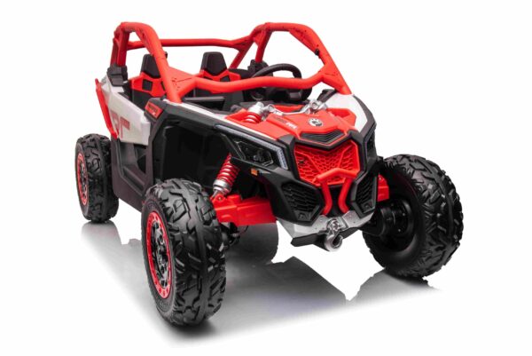 Laste elektriline CAN-AM MAVERICK UTV RS, 4x200W, PUNANE, ÕHKREHVID - Image 6